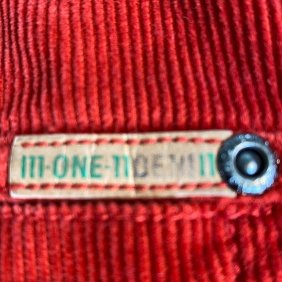 M-ONE-11 International brand red corduroy jacket - Picture 4 of 7